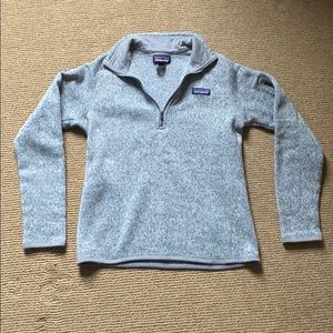 Patagonia grey quarter zip